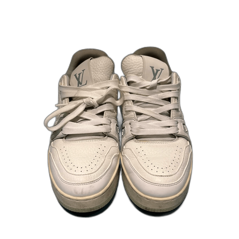 Louis Vuitton Louis Vuitton White Leather Trainer Sneakers Size US 5.5 / EU 38 - 1 Thumbnail