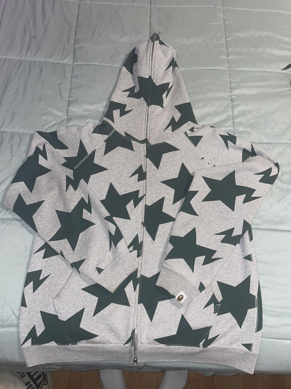 Bape × Nigo Sta Pattern Full Zip Hoodie Size US M / EU 48-50 / 2 - 1 Thumbnail