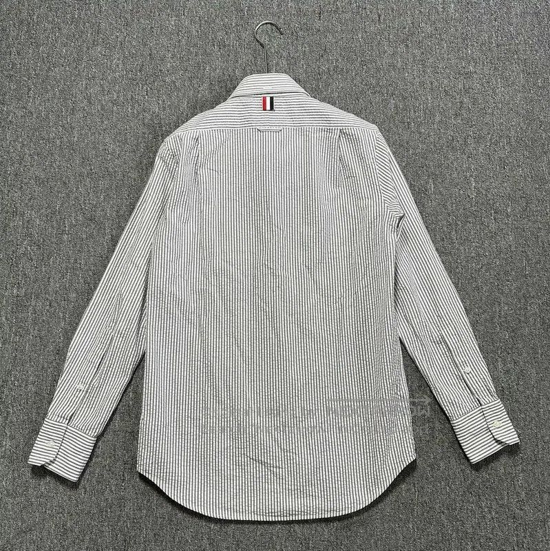 Other Thom Browne Gray-White Check Long Sleeve Shirt . Size US S / EU 44-46 / 1 - 4 Thumbnail