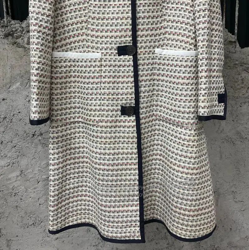 Thom Browne Thom Browne Color-block Long Coat for Women . Size XXS / US 00 / IT 34 - 4 Thumbnail