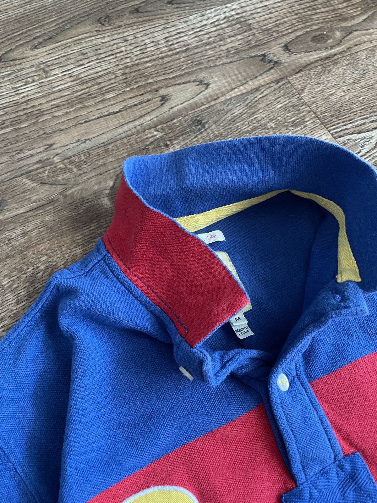 Designer × Polo Ralph Lauren × Vintage Vintage Latino Polo Ralph Lauren Style Blue Polo Shirt Size US M / EU 48-50 / 2 - 9 Thumbnail