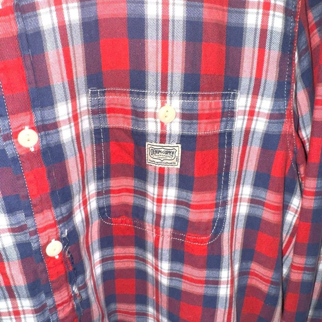 Polo Ralph Lauren Red White & Blue Polo Ralph Lauren Denim Supply Flannel Shir Size US L / EU 52-54 / 3 - 5 Thumbnail