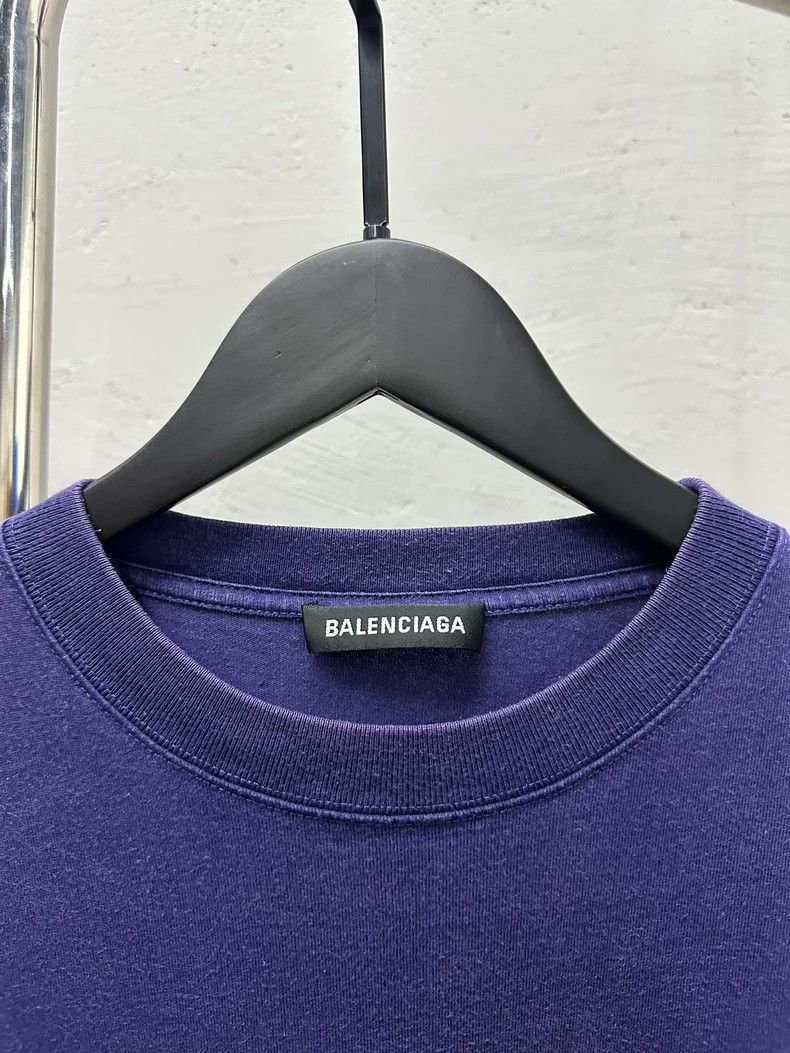 Balenciaga Balenciaga Blue cola short sleeves Size US S / EU 44-46 / 1 - 4 Thumbnail