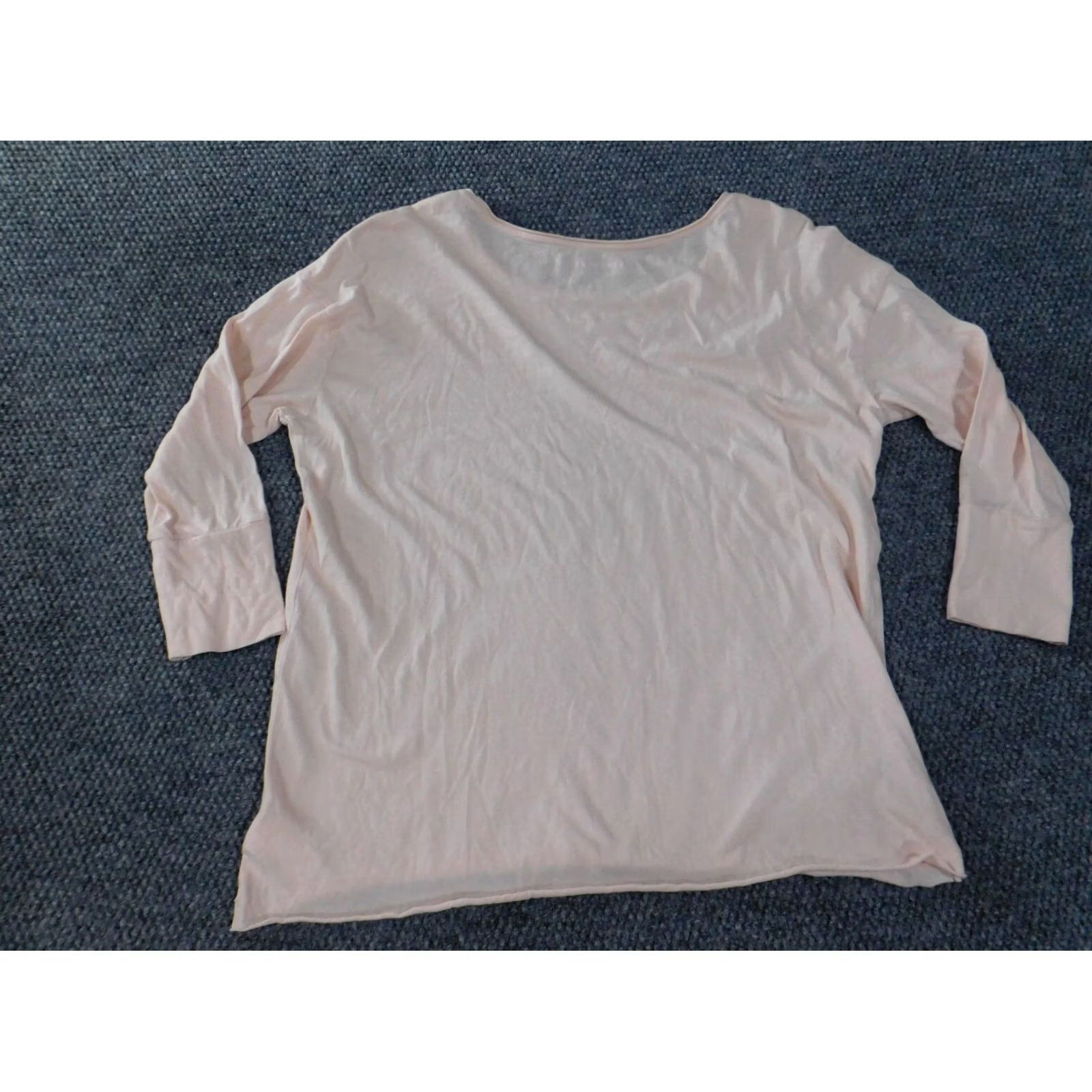 Lucky Brand Lucky Brand Blouse Shirt Womens M Pink Floral Knit Cotton Casual Long Sleeve Round Neck Stretch Vintage No Size M / US 6-8 / IT 42-44 - 7 Thumbnail