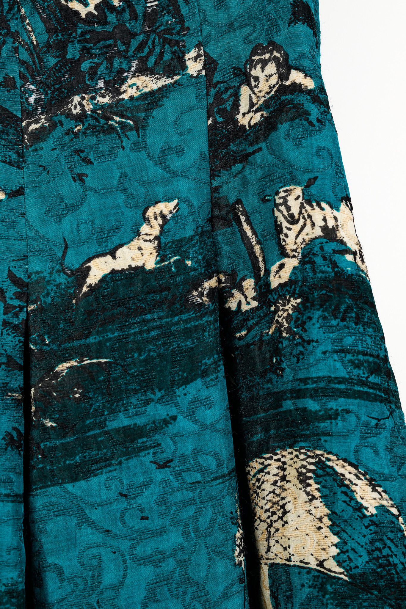 Oscar De La Renta Oscar de la Renta AW13 Jacquard Sleeveless Pleated Dress Size M / US 6-8 / IT 42-44 - 6 Thumbnail