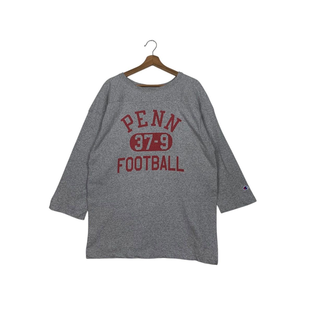 Champion 90’s CHAMPION Penn Football Cotton Rayon 3q Tees #2612-C117 Size US XL / EU 56 / 4 - 1 Thumbnail