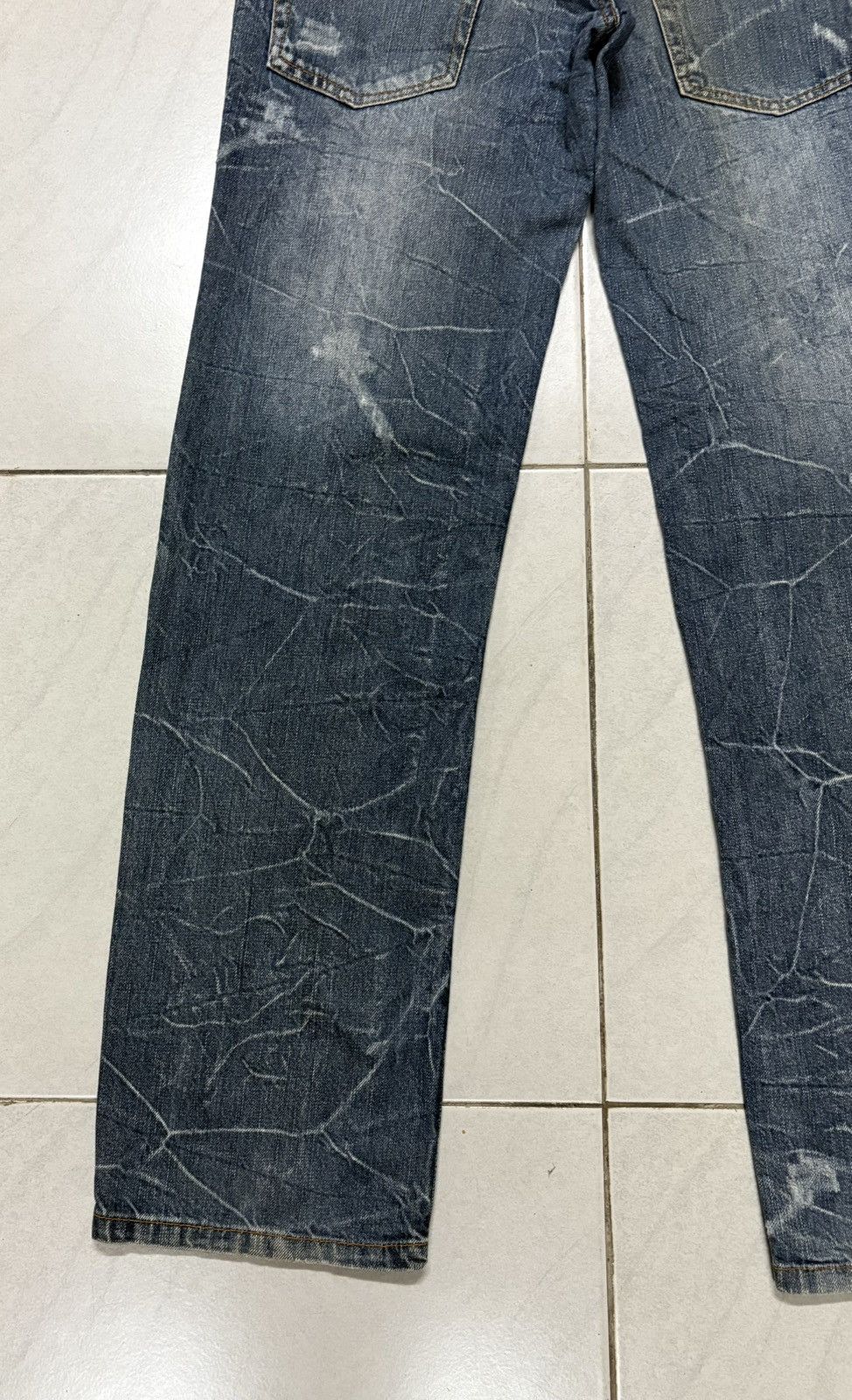 Japanese Brand Japanese International World Streetwear Double Waist Denim Size US 30 / EU 46 - 13 Thumbnail