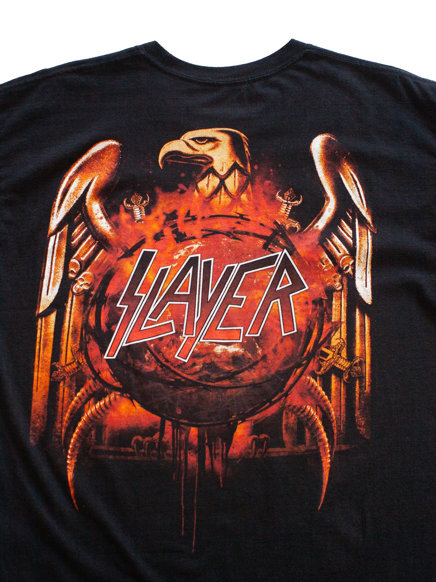 Band Tees Vintage 00s Slayer Metal Band Tour Promo T-Shirt Size US L / EU 52-54 / 3 - 4 Thumbnail