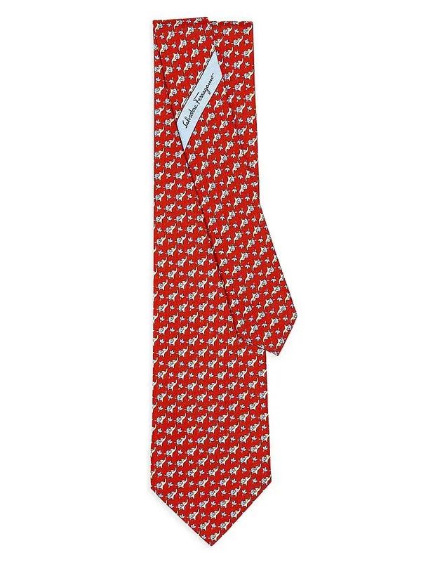 Salvatore Ferragamo o1s1rm1024 Size: OS / Silk Tie in Multicolor Size ONE SIZE - 2 Thumbnail