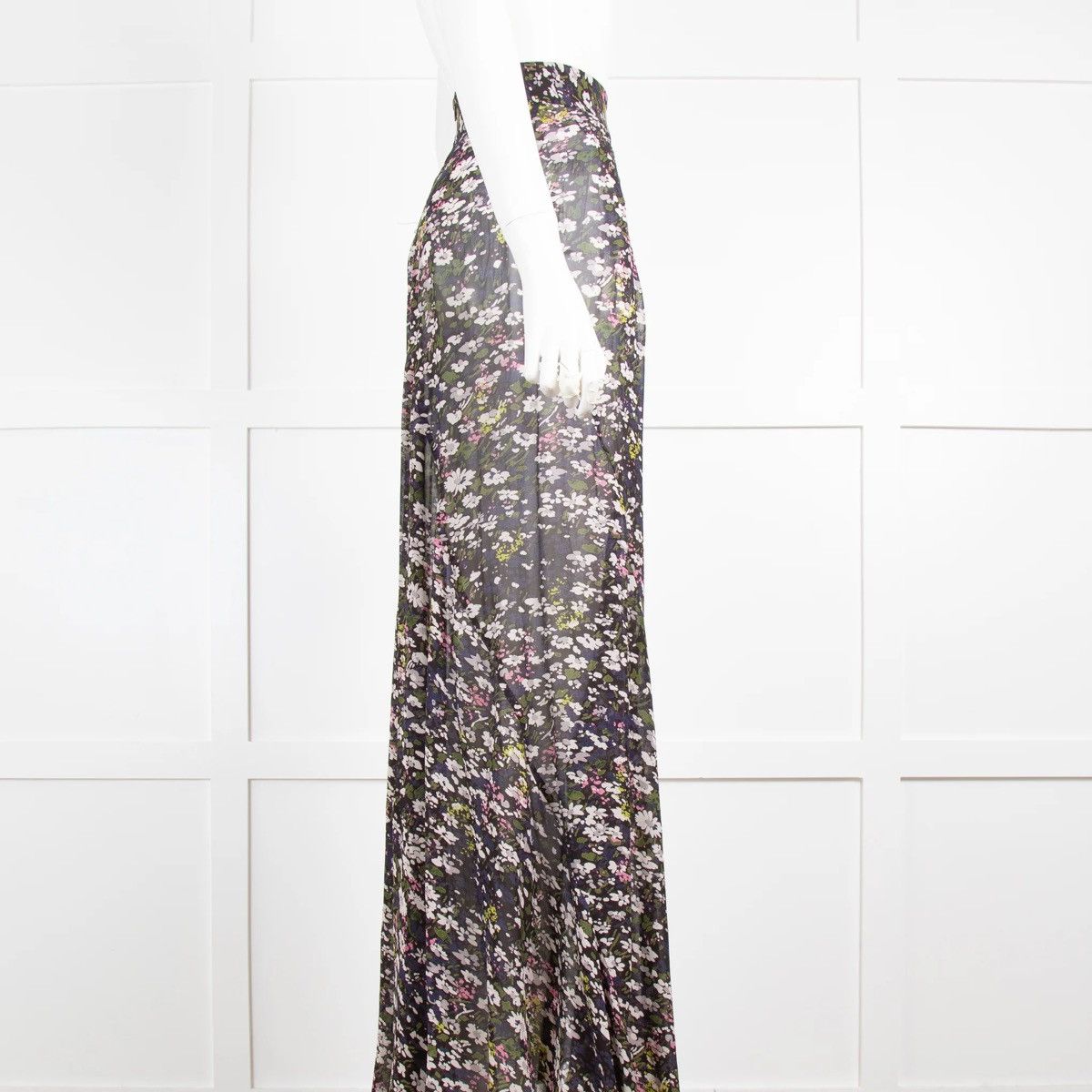 Ganni Ganni Georgette Sheer Floral Print Viscose Maxi Skirt FW19 Size 32" / US 10 / IT 46 - 7 Thumbnail