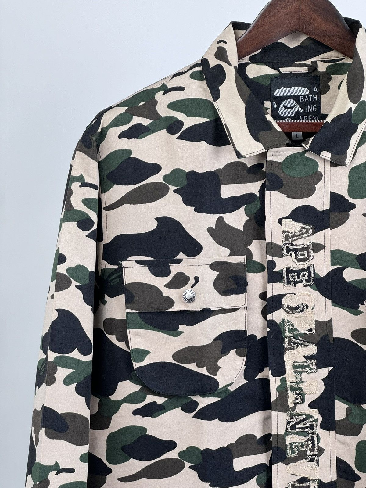 Bape × Vintage Early 2000’s Bape M65 jacket L Size US L / EU 52-54 / 3 - 5 Thumbnail