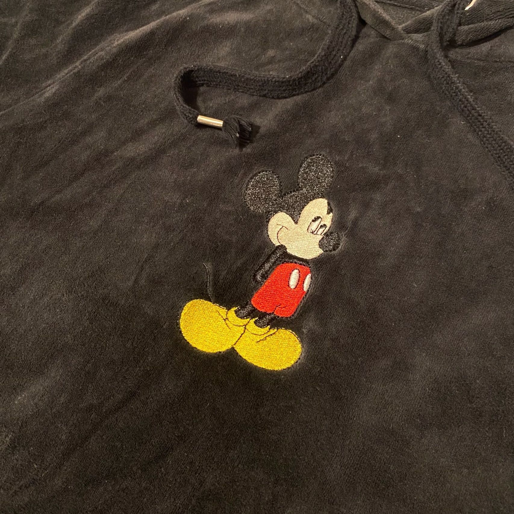 Disney Disney Mickey Mouse Black Crop Top Hooide Blanket Fleece - M Size M / US 6-8 / IT 42-44 - 2 Thumbnail