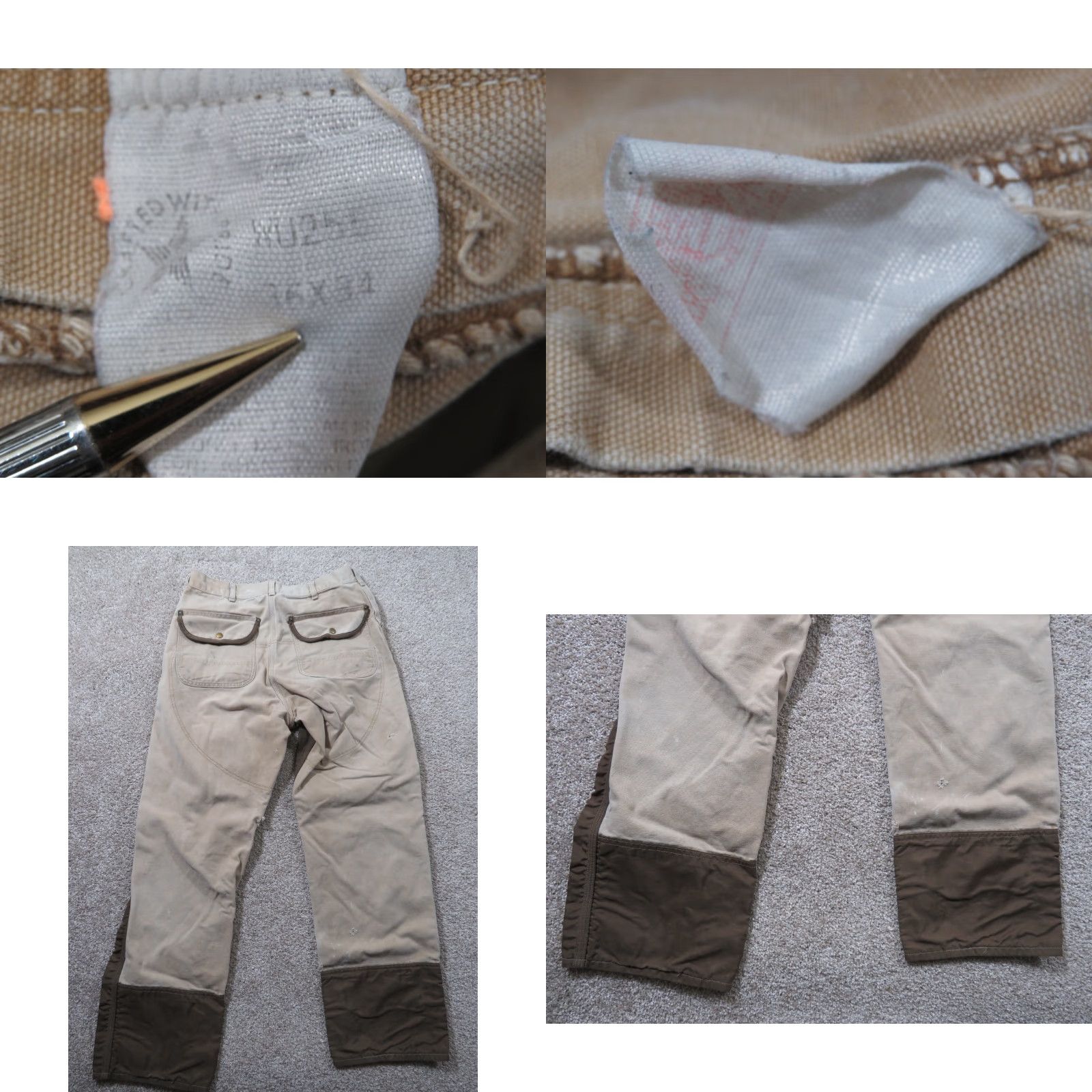 Carhartt VINTAGE Carhartt Union Upland Hunting Pants 32X32 Canvas Nylon Brown 90s Mens Regular Straight 5-Pocket Zip Closure Workwear Canvas Nylon Logo Accents Size US 32 / EU 48 - 9 Thumbnail