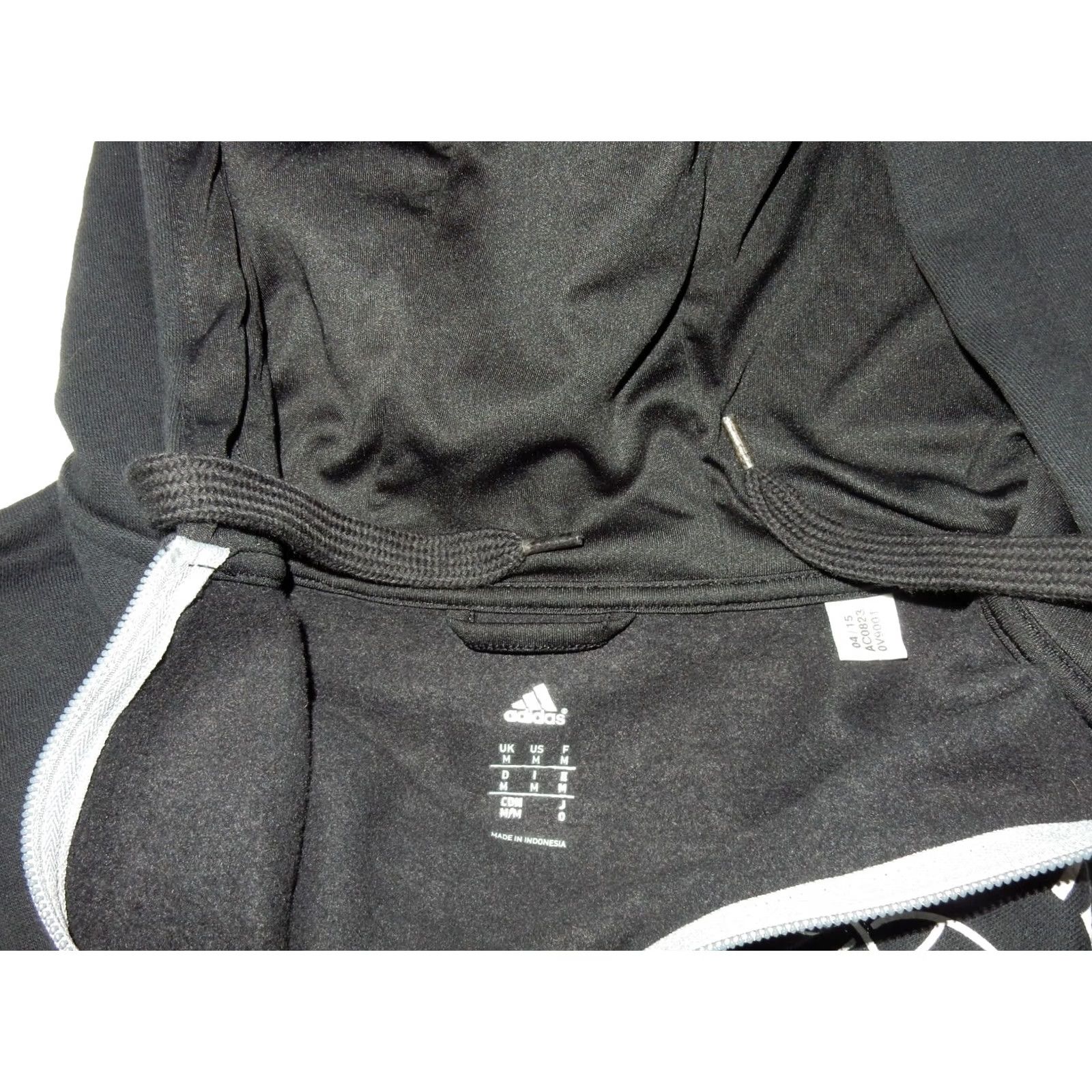 Adidas adidas Men's Hooded Jacket Basketball Shirt M Bomber Black Cotton Jacket Mens Size US M / EU 48-50 / 2 - 3 Thumbnail