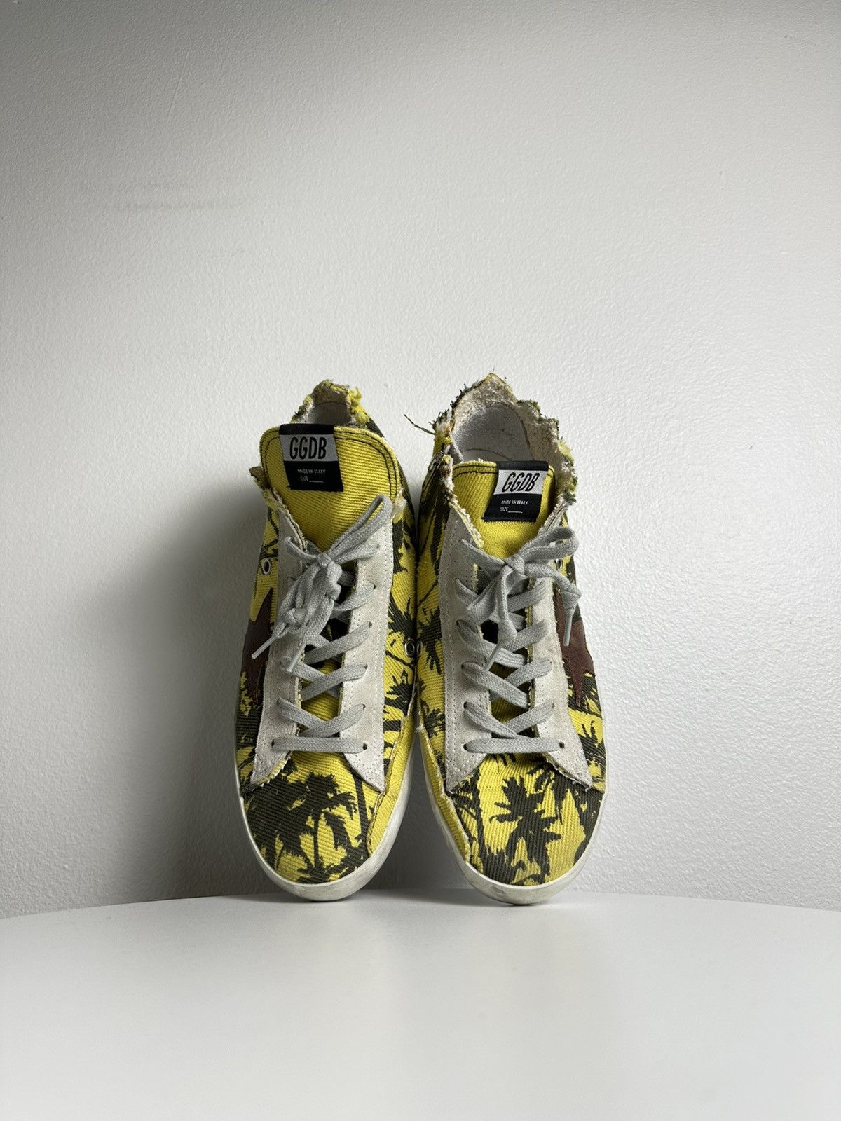 Golden Goose Golden Goose Francy Distressed Palm Tree Sneakers Size US 7 / EU 40 - 4 Thumbnail