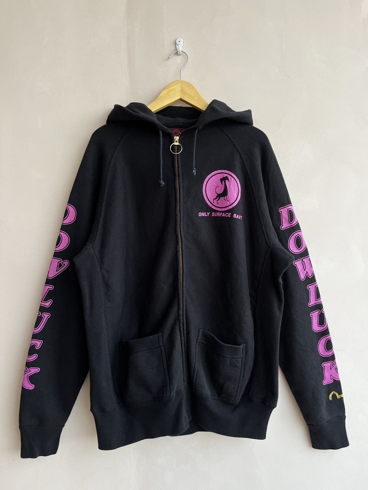 Evisu NEED GONE♻️EVISU DOWLUCK “ONLY SURFACE BAIT” ZIP HOOD Size US XXL / EU 58 / 5 - 1 Thumbnail