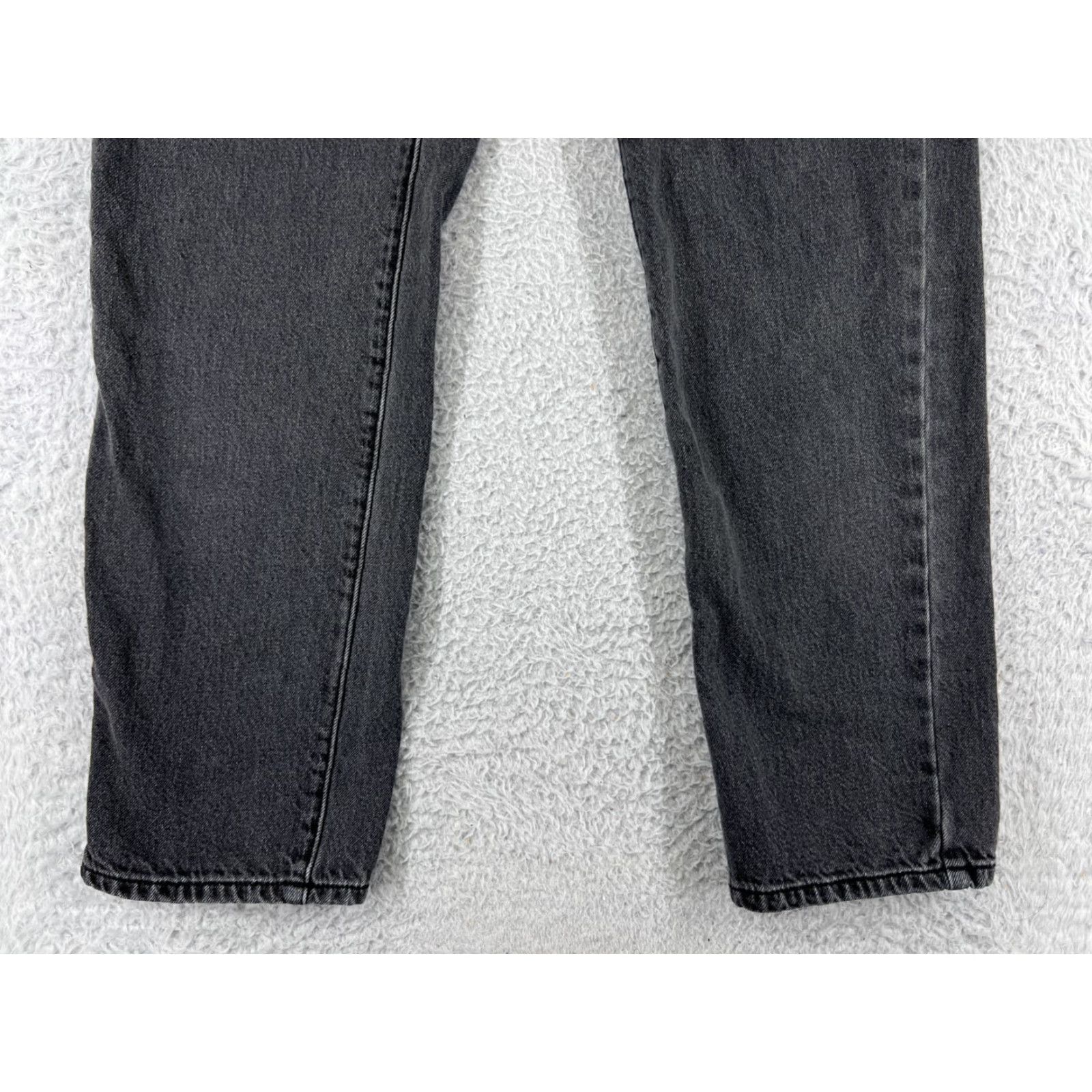 Vintage Dazy Jeans Womens Medium Black Denim 100% Cotton Straight High Rise Size 32" / US 10 / IT 46 - 6 Thumbnail