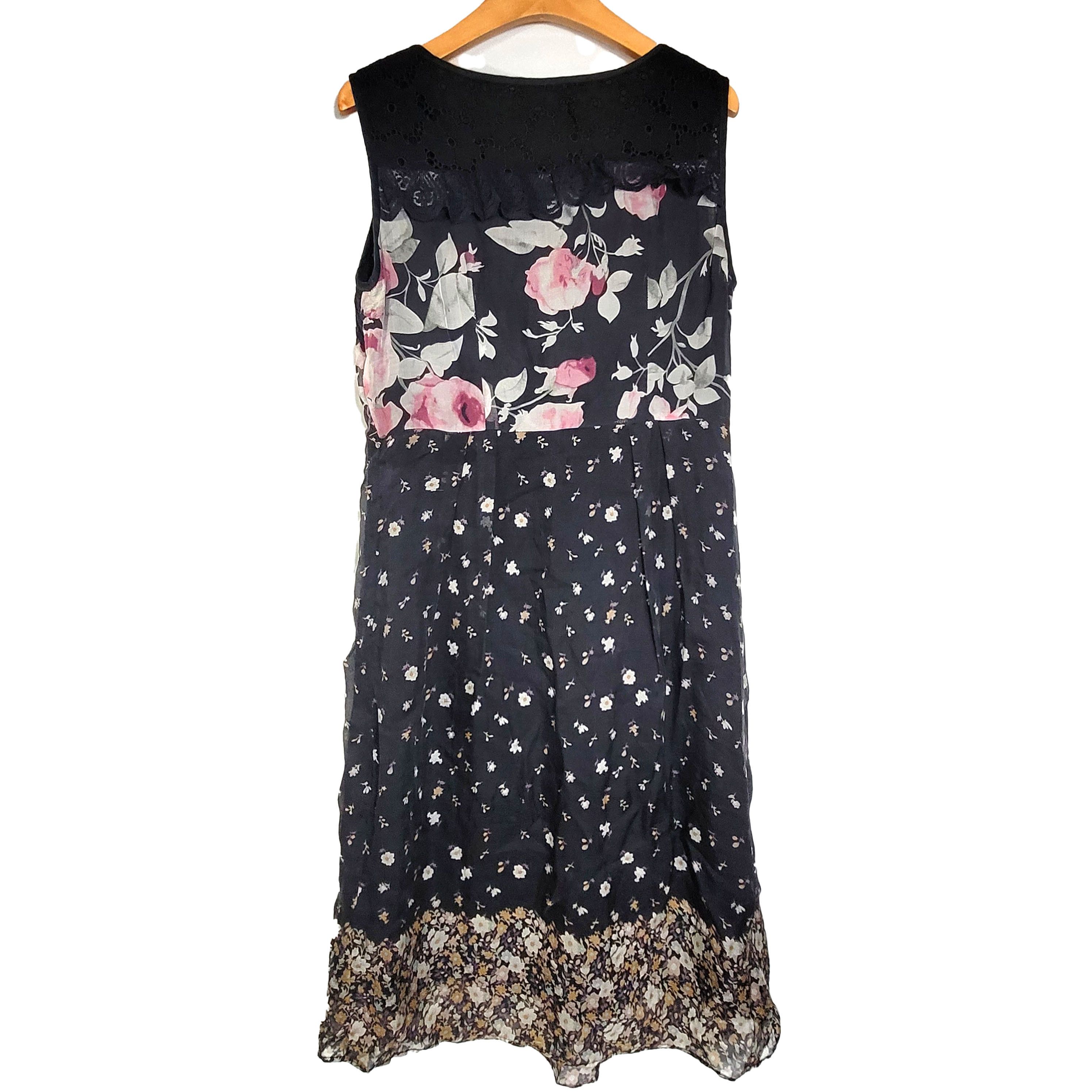 Other Women's Silk Size M Short Sleeve Dress SDJ386 Size M / US 6-8 / IT 42-44 - 3 Thumbnail