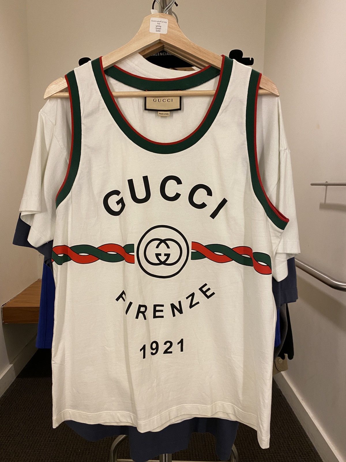 image of Gucci Firenze Tank S in White, Men's (Size Small)