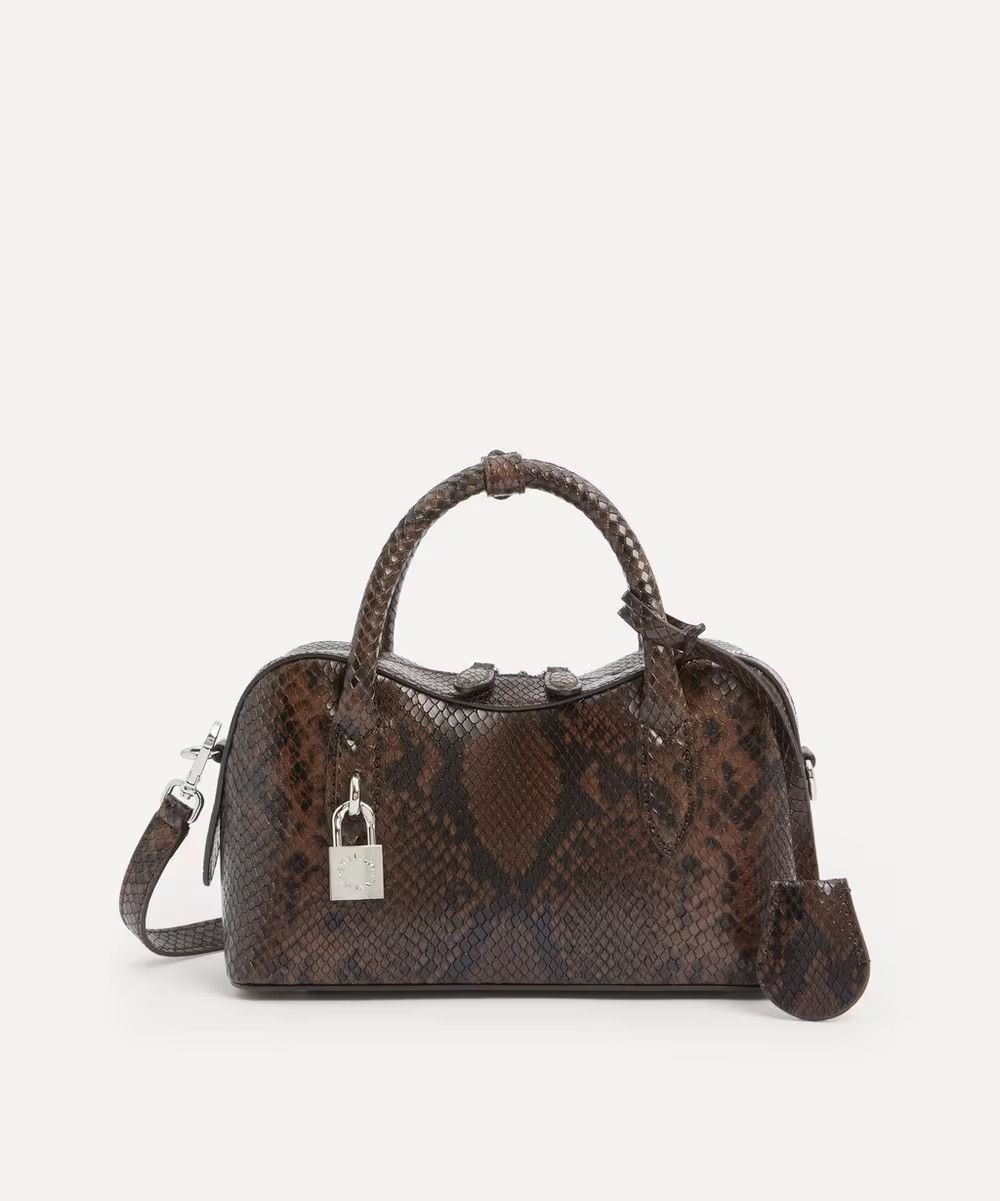 Stella McCartney os11x1225 Size: OS / Ryder Snake Embossed Small Bag in Brown Size ONE SIZE - 1 Thumbnail