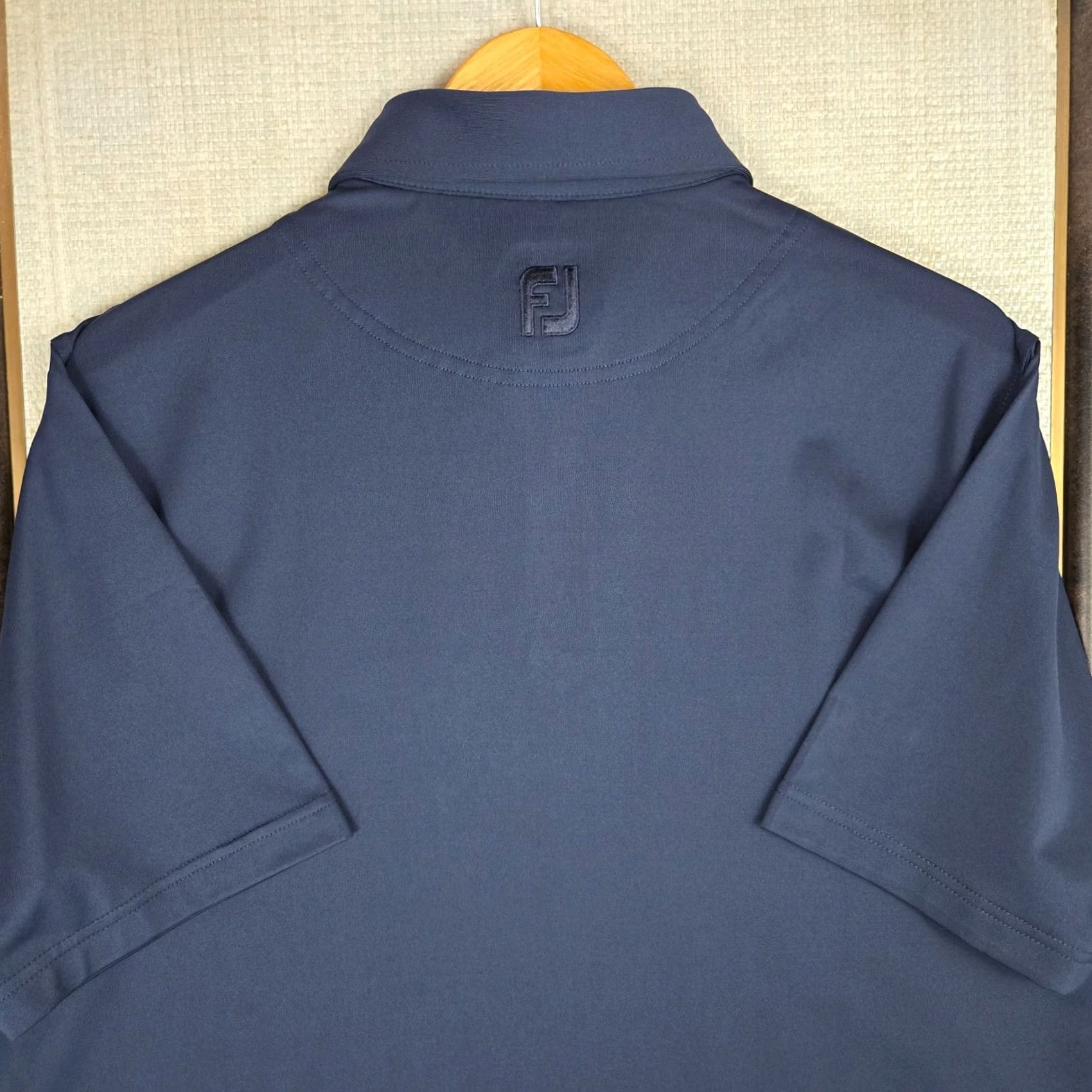 Footjoy FootJoy Old Elm Club Polo Shirt Mens Short Sleeve Navy Blue 88% Polyester 12% Spandex M Polo Shirt Golf Casual Athletic Size US M / EU 48-50 / 2 - 6 Thumbnail
