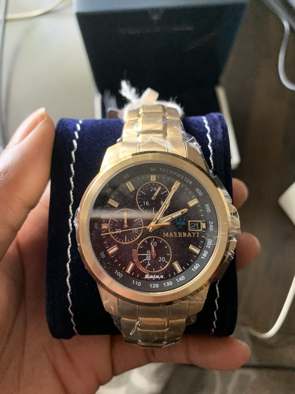Maserati Maserati Men’s Golden Watch Sfida Collection Size ONE SIZE - 6 Thumbnail