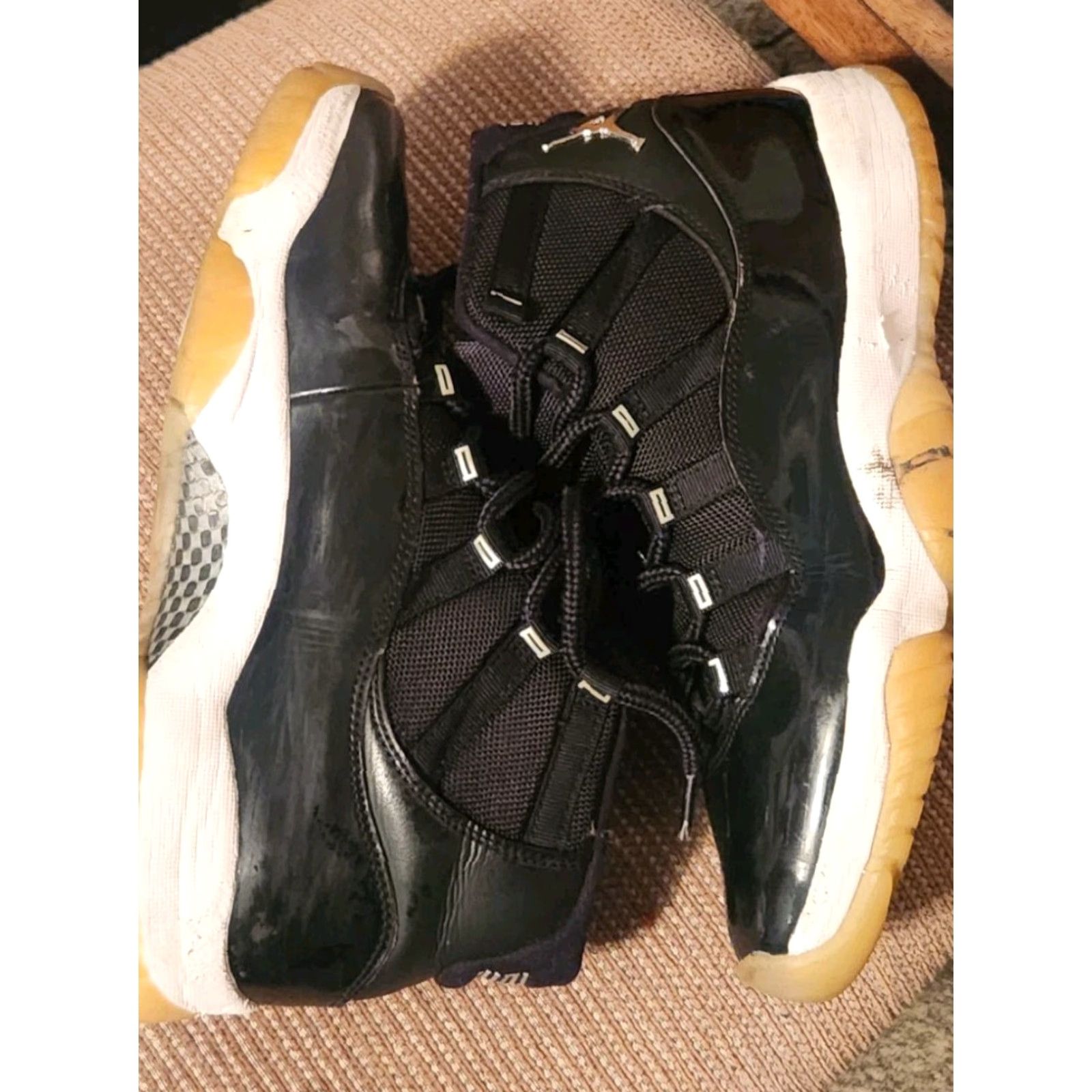 Jordan Brand Jordan Air Jordan 11 Retro Space Jam 2009 Men's Shoes Size 9 Black Varsity Royal-White Sneaker Nike? Size US 9 / EU 42 - 2 Thumbnail