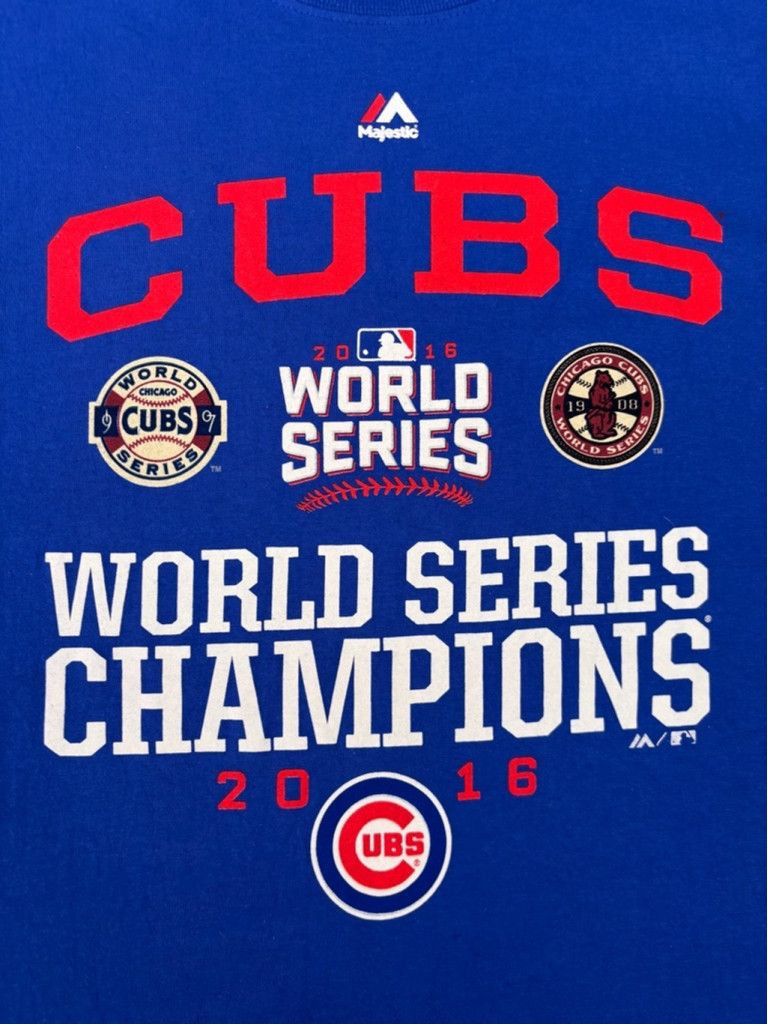 Majestic Men's Majestic Chicago Cubs T-Shirt 3XL Blue Size US XL / EU 56 / 4 - 1 Thumbnail