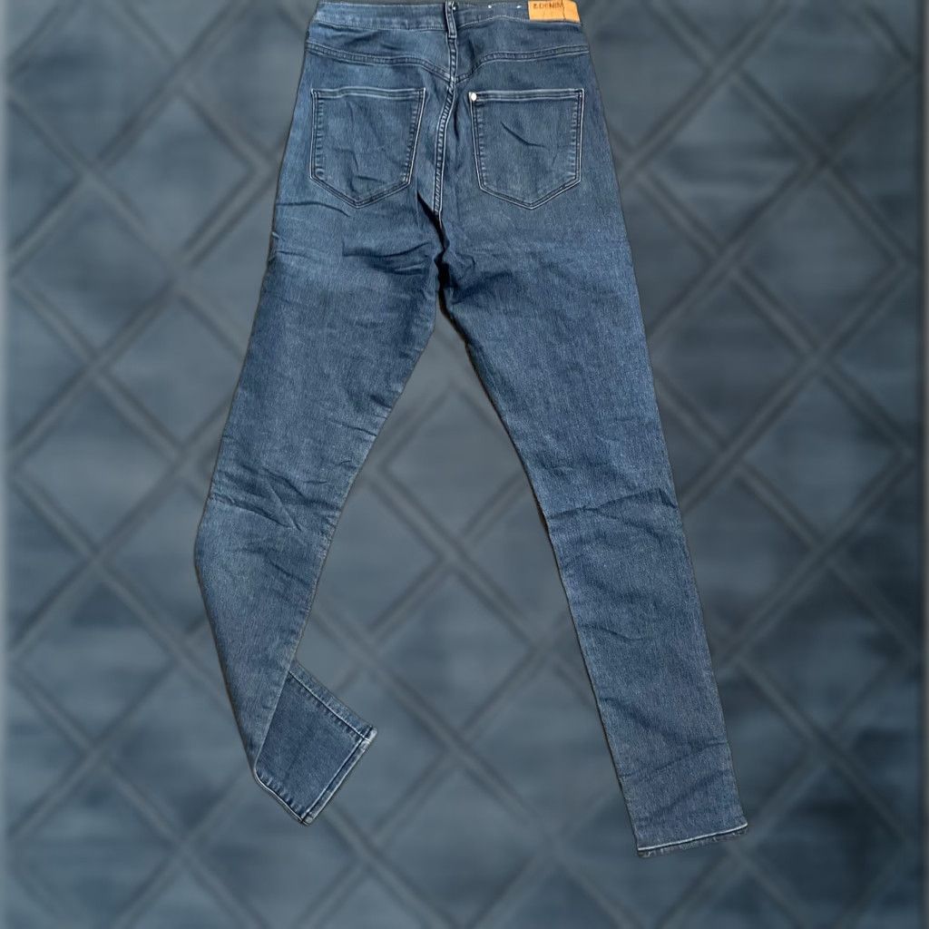 Vintage And & Denim Jeans Blue Jeggings High Waist Ankle Length Super Skinny Women’s 31 Size 24" / US 00 / IT 34 - 1 Thumbnail