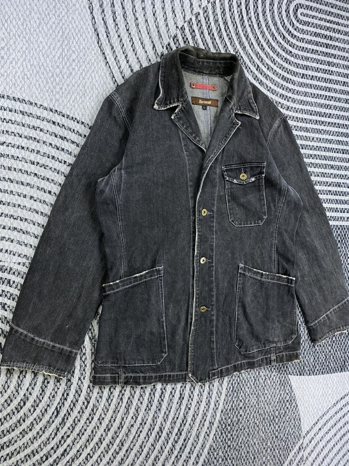 Japanese Brand Vintage Zerosail Double Collar Denim Style Jacket Size US M / EU 48-50 / 2 - 3 Thumbnail