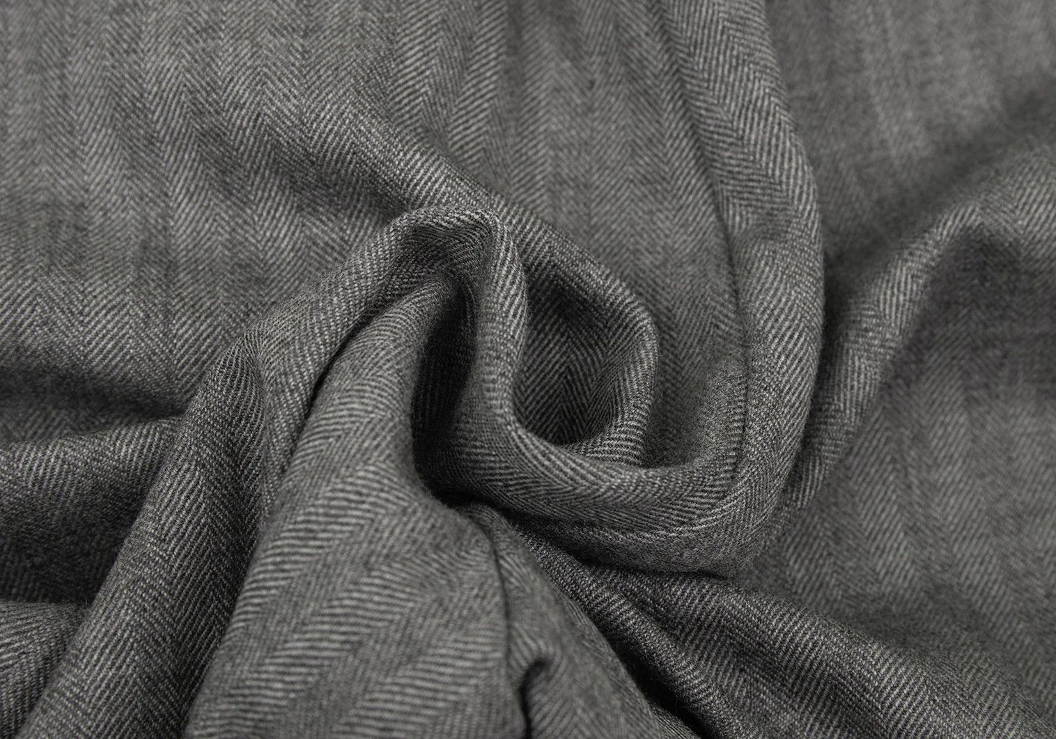 Maison Margiela Wool Herringbone Pants in Gray Size 44 Size US 28 / EU 44 - 16 Thumbnail