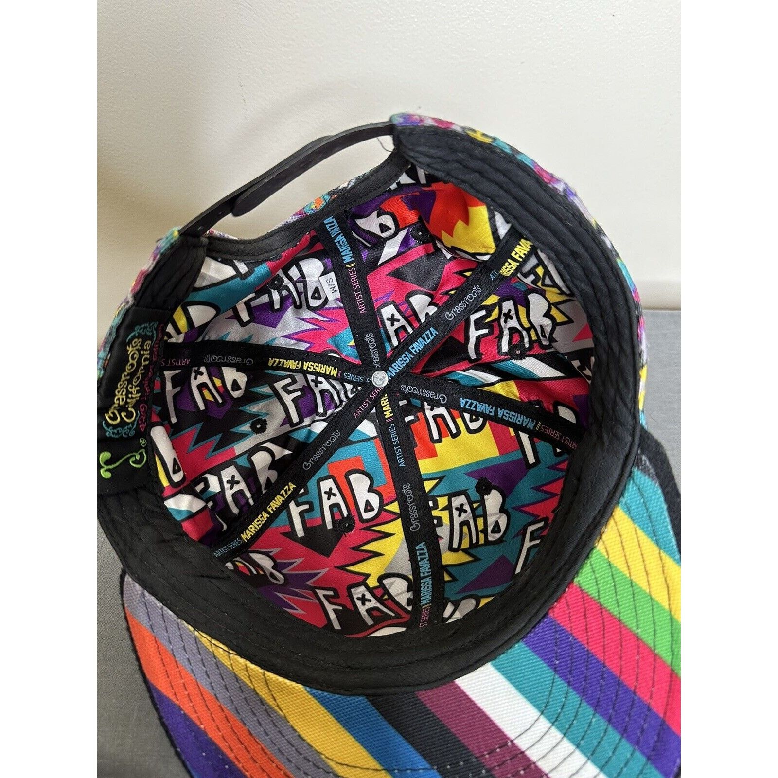 Grassroots California Grassroots Flat Bill FAB 420 Marissa Fovazza Art Series Hat Size ONE SIZE - 10 Thumbnail