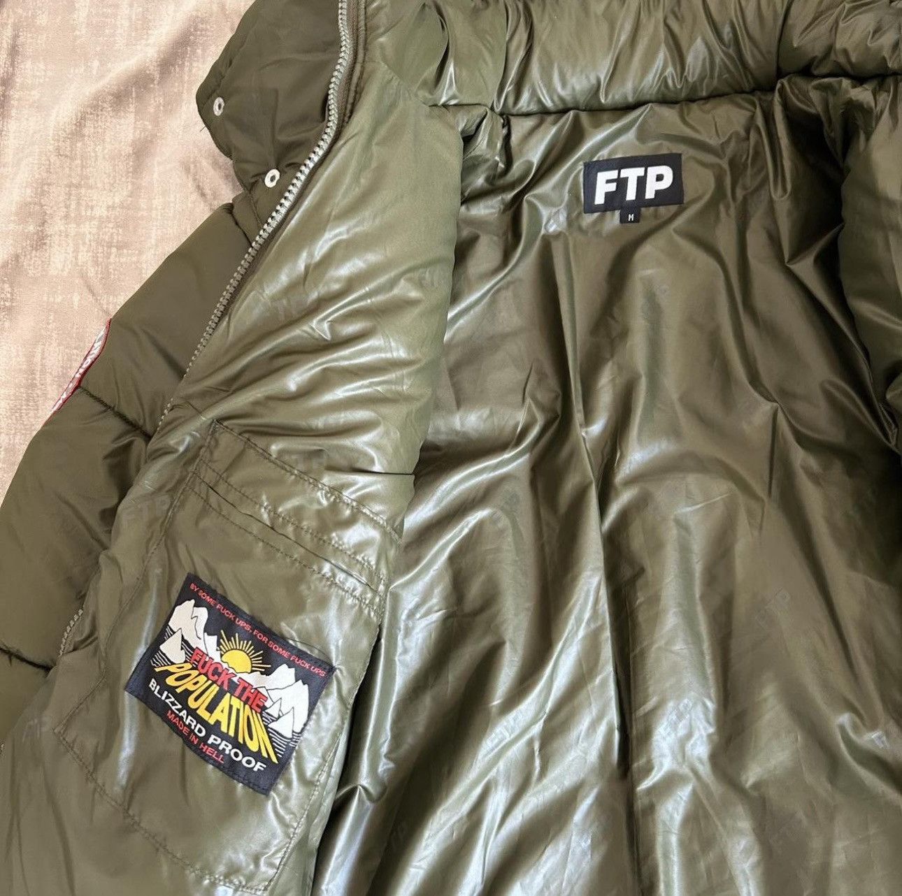Fuck The Population FTP Green Puffer Size US M / EU 48-50 / 2 - 7 Thumbnail