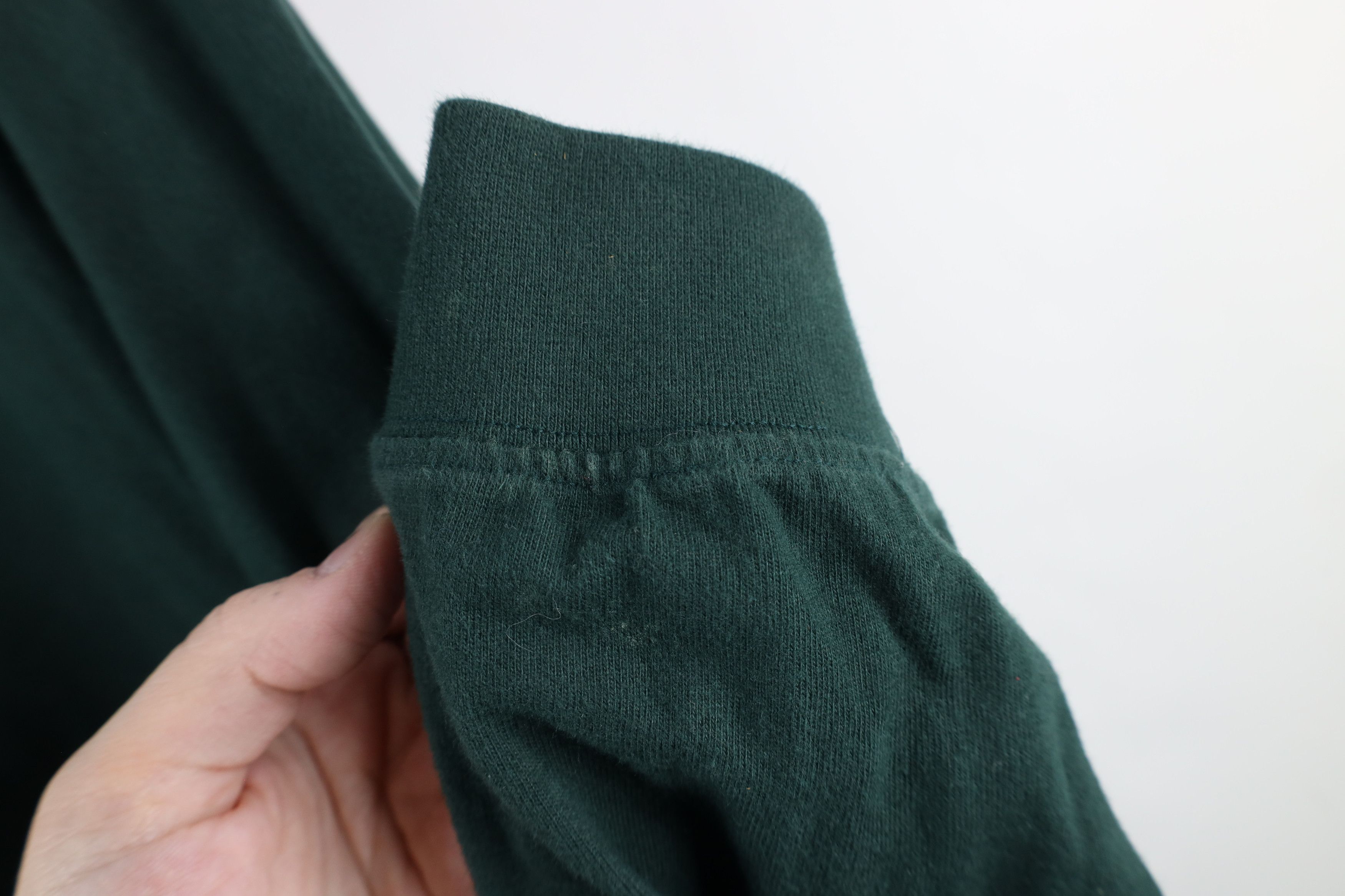 Vintage Vintage 90s Streetwear Long Sleeve Henley T-Shirt Green Size US M / EU 48-50 / 2 - 6 Thumbnail