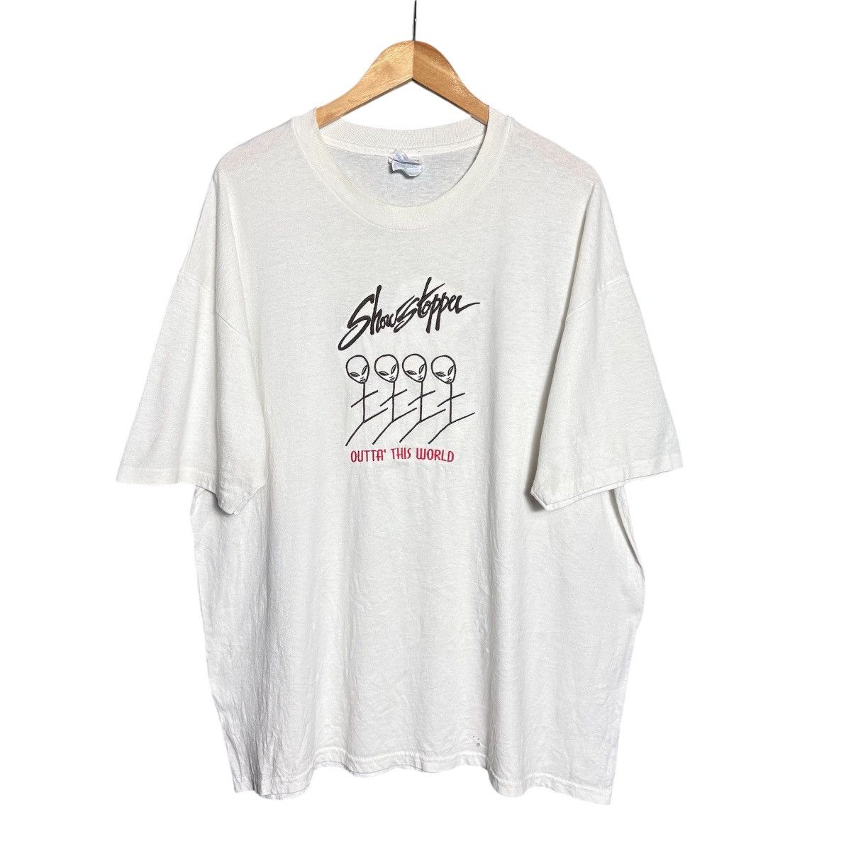 Vintage Vintage 90s Show Stopper Outta This World Aliens T-Shirt Size US XL / EU 56 / 4 - 1 Thumbnail