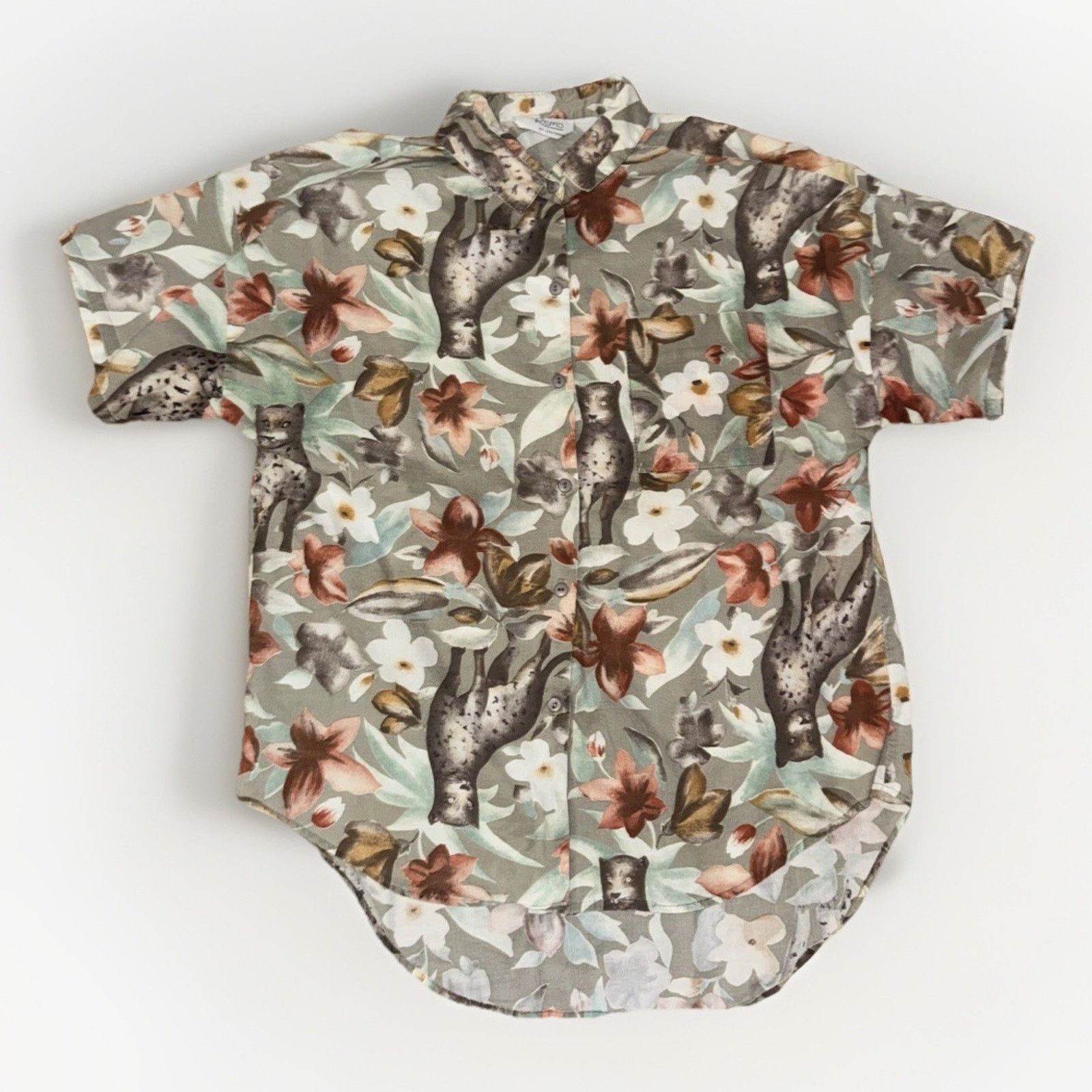 Vintage Remo Of California Hawaiian Shirt Leopards L 22x26 USA Size US L / EU 52-54 / 3 - 1 Thumbnail