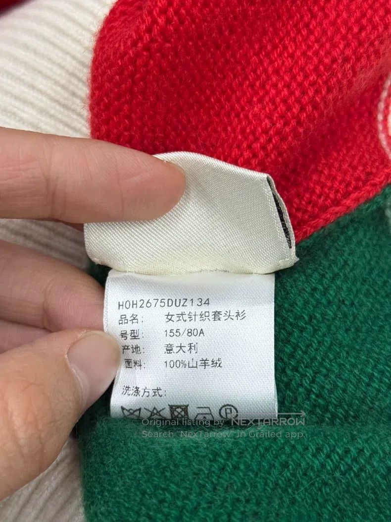 Hermes Hermes Mondrian-style color-blocking cashmere knitwear Size XXS / US 00 / IT 34 - 6 Thumbnail