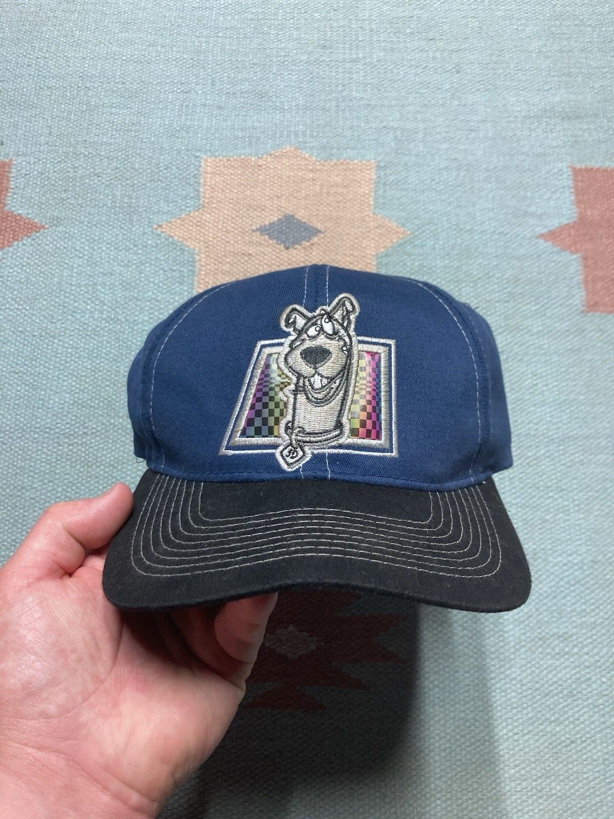 Vintage strapback hat Scooby Doo holographic trippy stoner cartoon Size ONE SIZE - 2 Thumbnail