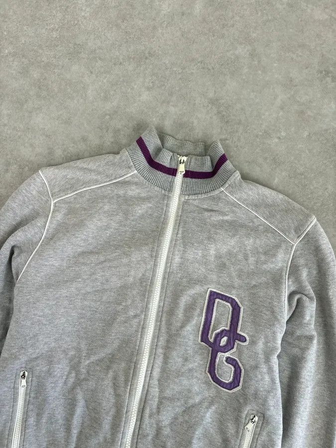 Dolce & Gabbana AW2005 Dolce & Gabbana Grey & Purple Logo Zip-Up Sweater Size US S / EU 44-46 / 1 - 4 Thumbnail