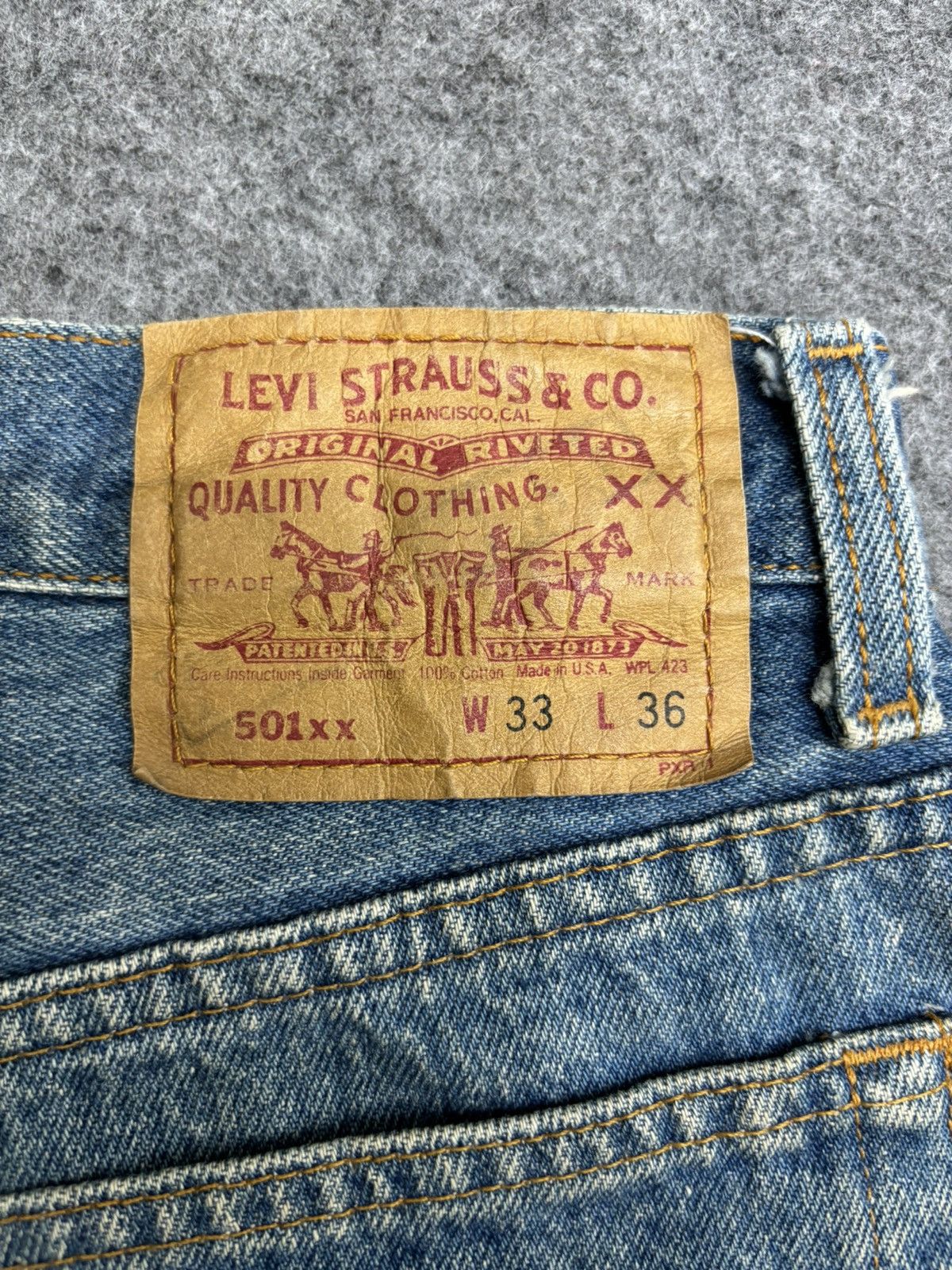 Levi's 💥Vintage 90s💥Vintage Levis 501xx Original Short Denim F517 Size US 30 / EU 46 - 9 Thumbnail