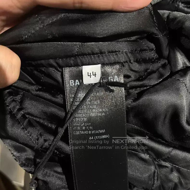 Balenciaga Balenciaga Full Print Black and Grey Dual-Arm Lock Logo Co Size US S / EU 44-46 / 1 - 8 Thumbnail