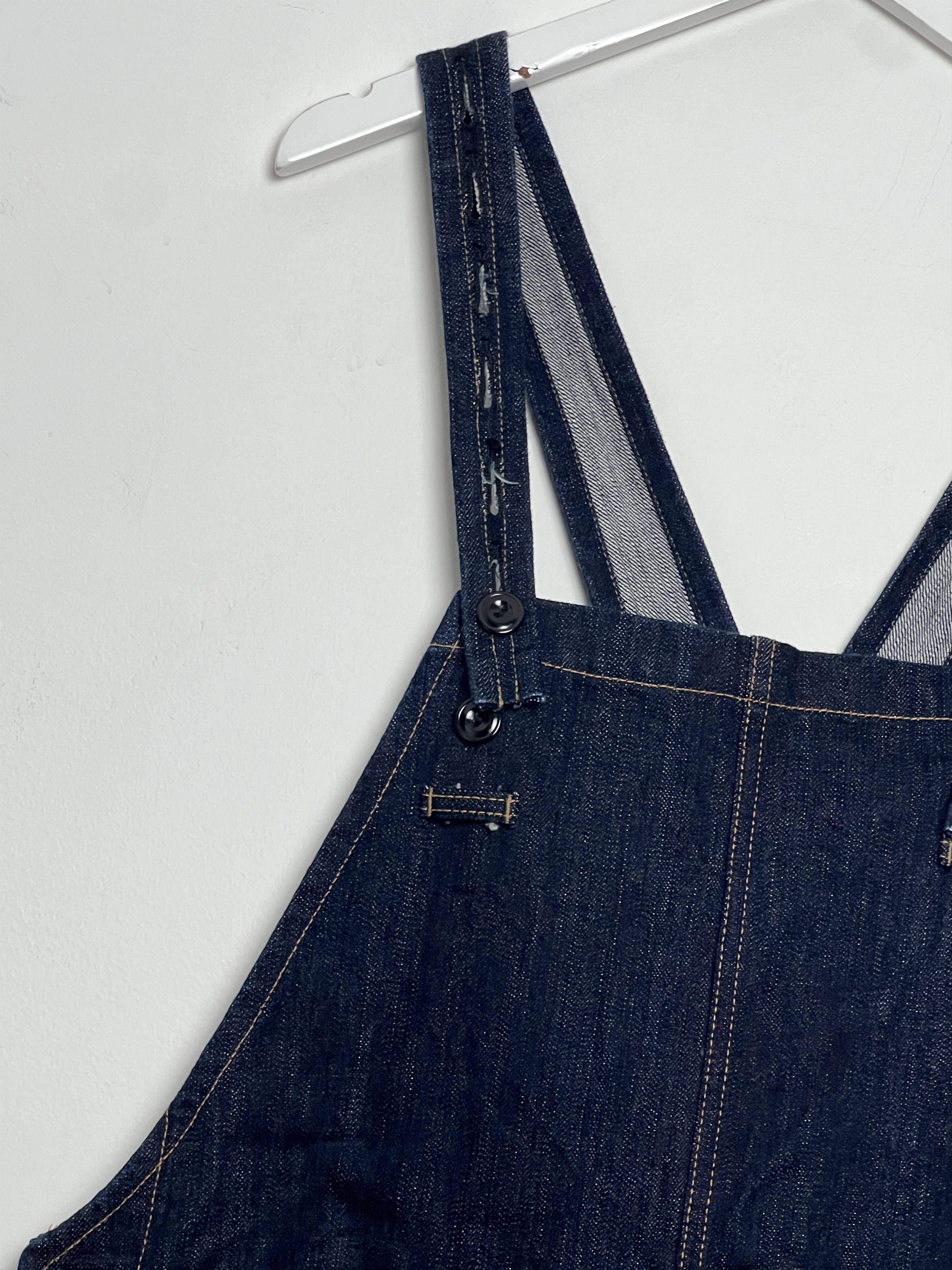 BLACK SIGN Denim Delta Apron Overalls. Size US 34 / EU 50 - 4 Thumbnail