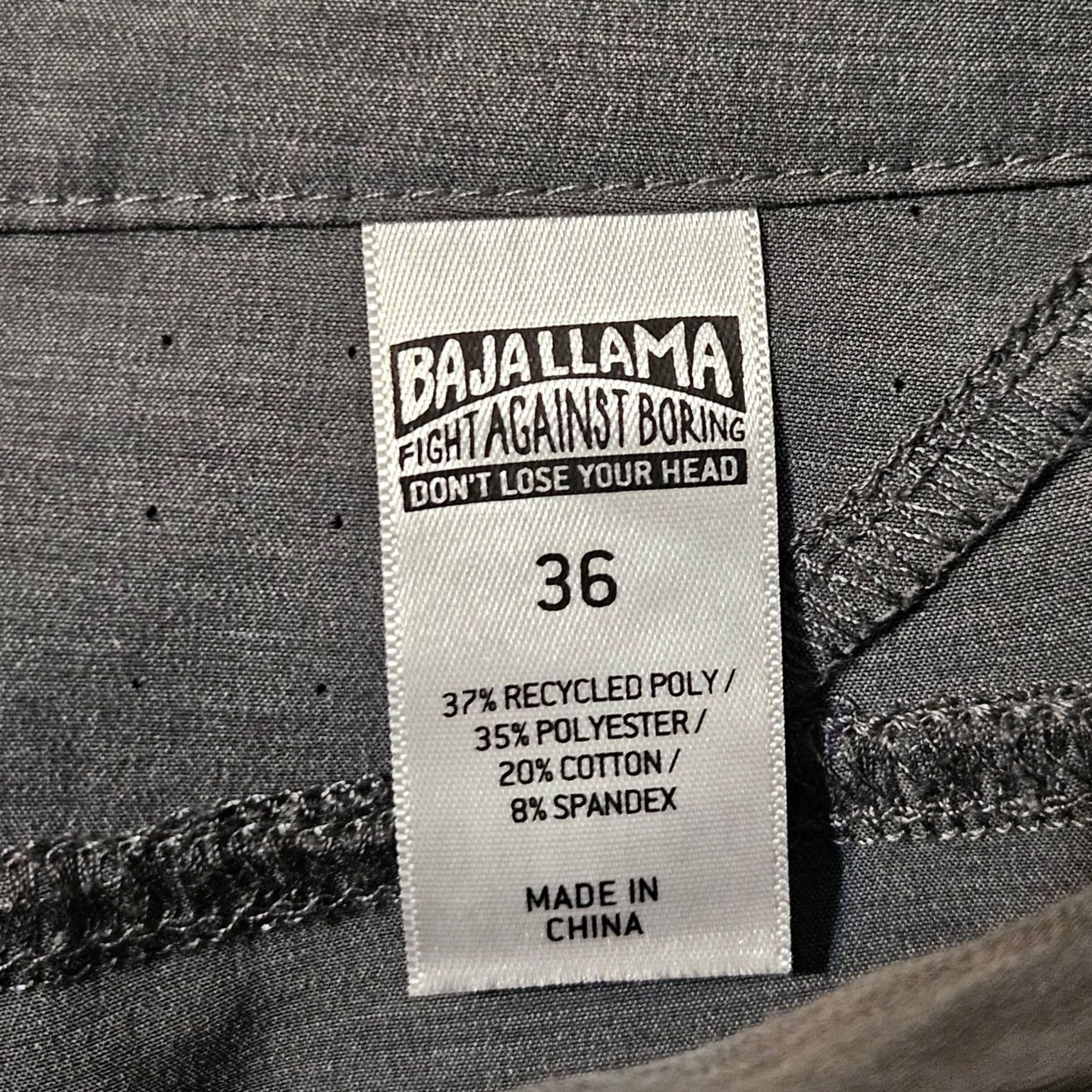 Vintage Baja Llama Magellan Explorer Stretch Active Shorts Gray 36 x 9 Men's Size US 36 / EU 52 - 5 Thumbnail
