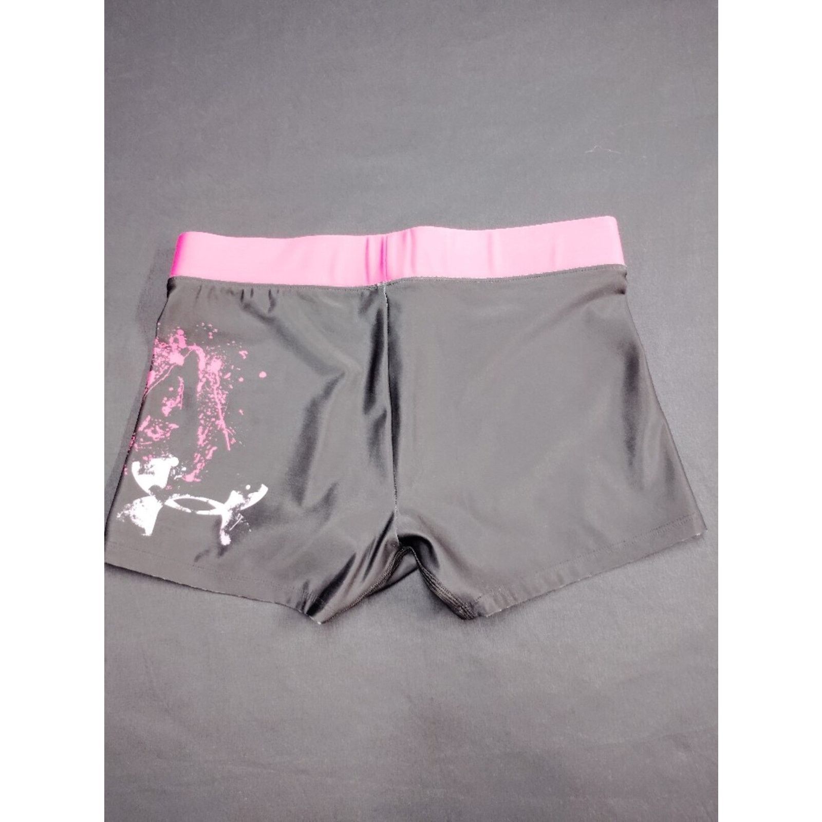 Under Armour Under Armour Women’s Black Shorts with Pink Waistband & Logo Size 26" / US 2 / IT 38 - 6 Thumbnail