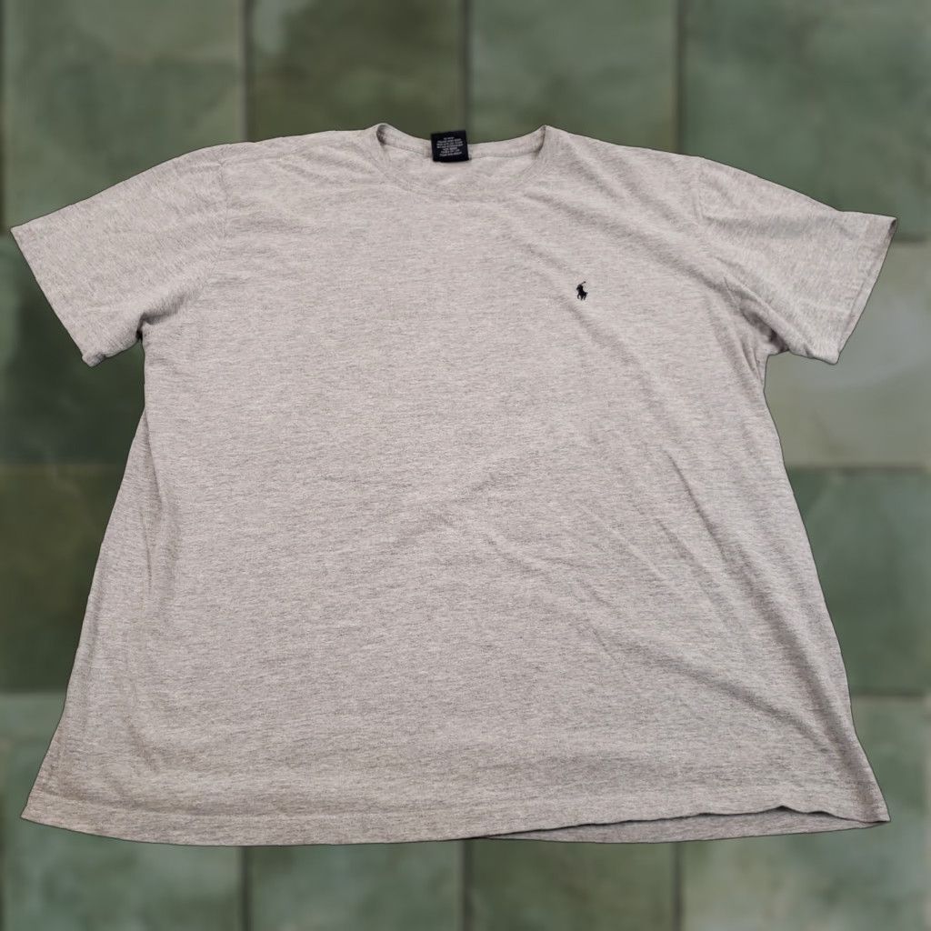 Ralph Lauren Ralph Lauren Polo Mens XL Extra Large Gray Logo Crew Neck Casual T Shirt Size US XL / EU 56 / 4 - 1 Thumbnail