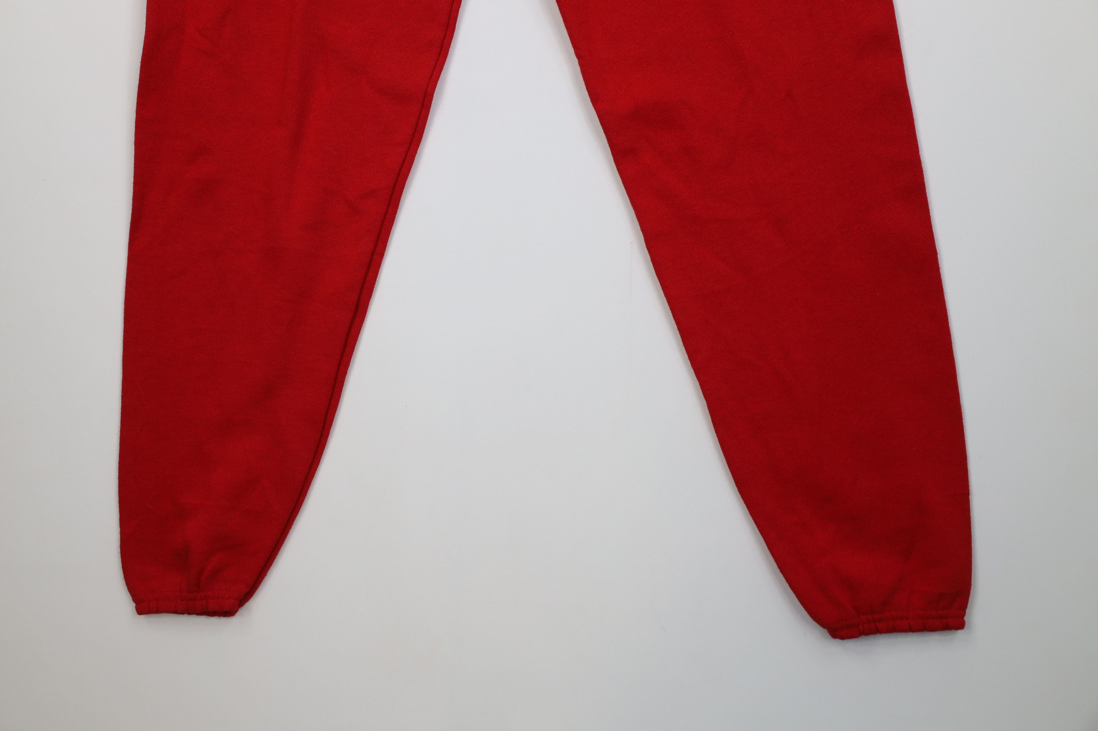 Vintage Deadstock Vintage 90s Streetwear Sweatpants Joggers Red USA Size US 34 / EU 50 - 10 Thumbnail