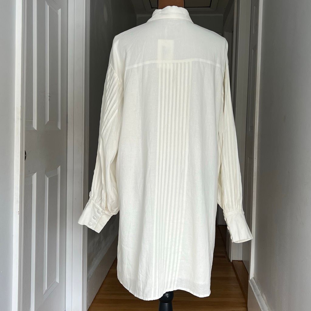 Free People Girl and the Sun White Mia Dress Oversized Boyfriend Button Up Shirt Women’s S Size S / US 4 / IT 40 - 10 Thumbnail