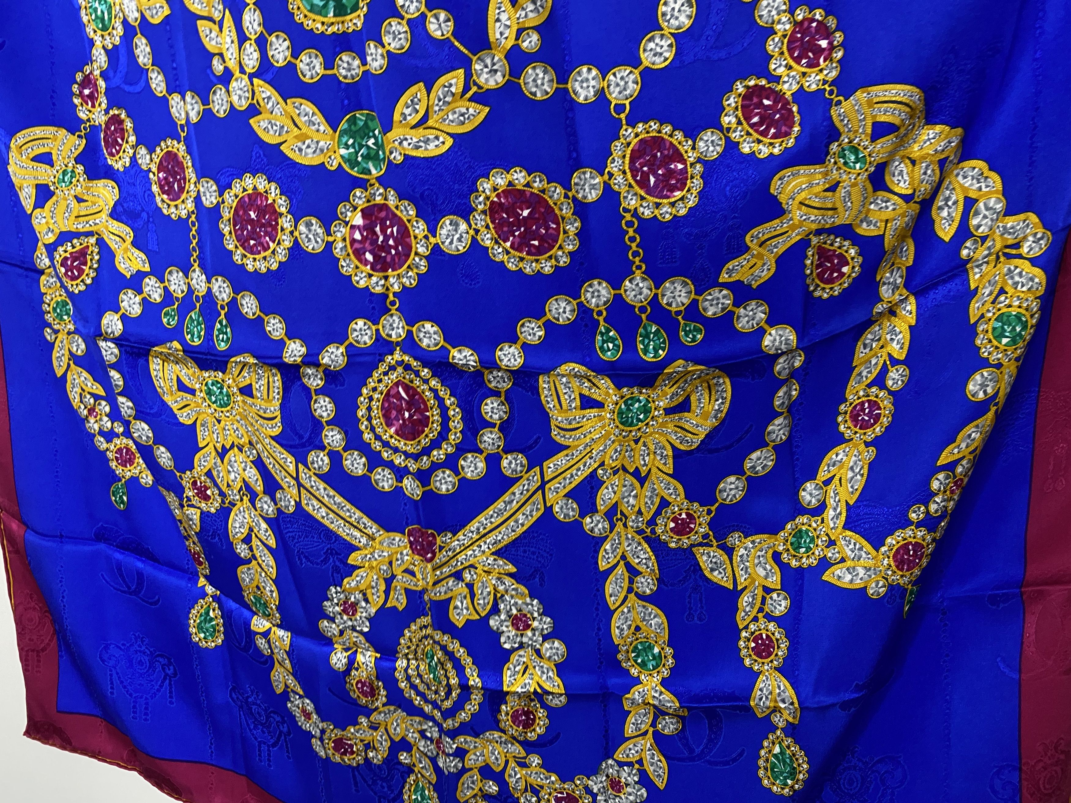 Cartier CARTIER PARIS JEWELRY LARGE HAND ROLLED SILK SCARF Size ONE SIZE - 2 Thumbnail