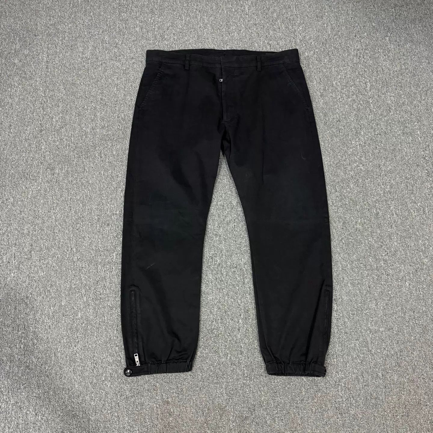 Prada Prada Black Zip Detail Chino Pants 52 95 New Size US 36 / EU 52 - 1 Thumbnail