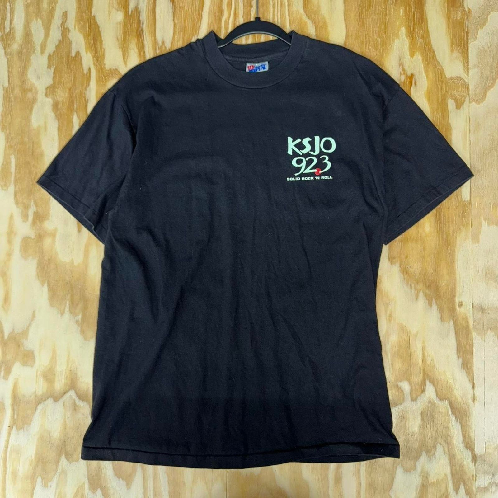 Hanes Vintage y2k ksjo 923 radio station jack daniels 90s t-shirt Size US L / EU 52-54 / 3 - 2 Thumbnail
